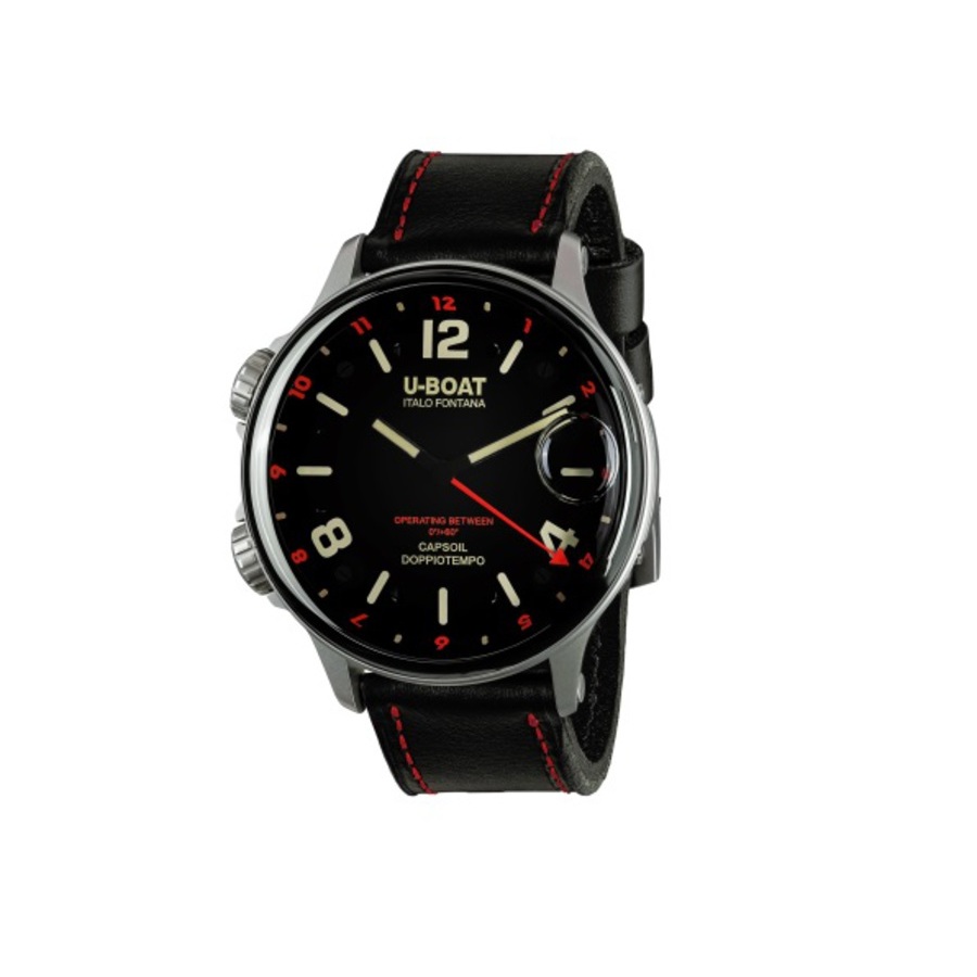U-Boat Capsoil Quartz Black Dial Men's Watch 9674