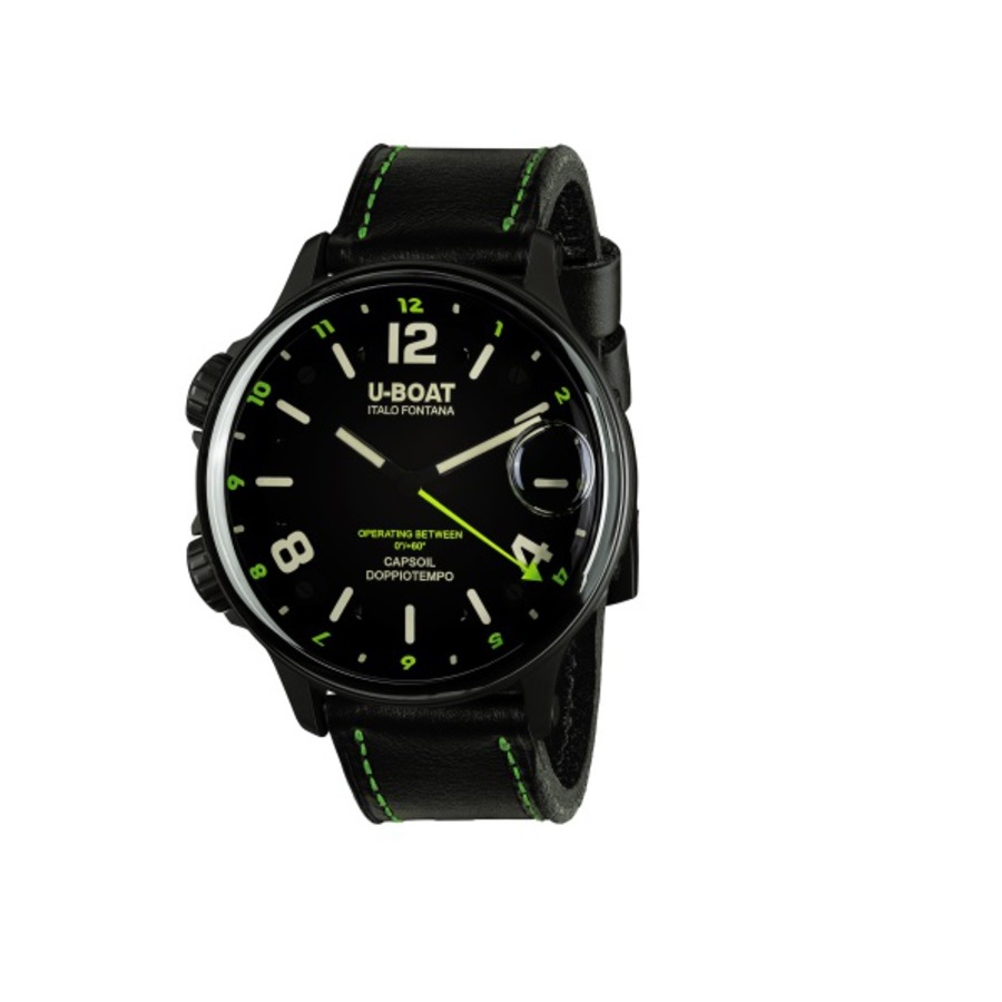 U-Boat Capsoil Quartz Black Dial Men's Watch 9675