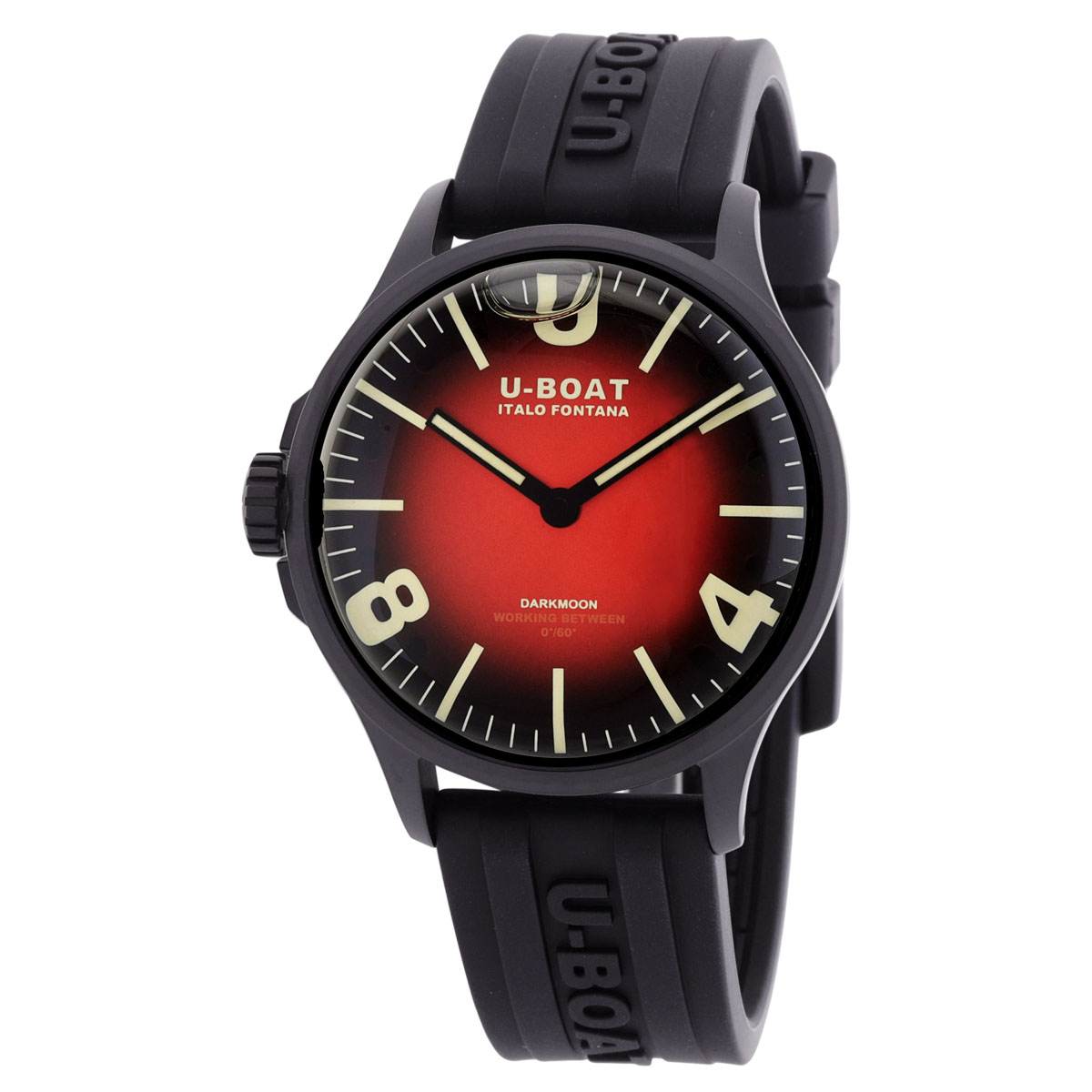 U-Boat Lefty Darkmoon Quartz Red Dial Men's Watch 8697