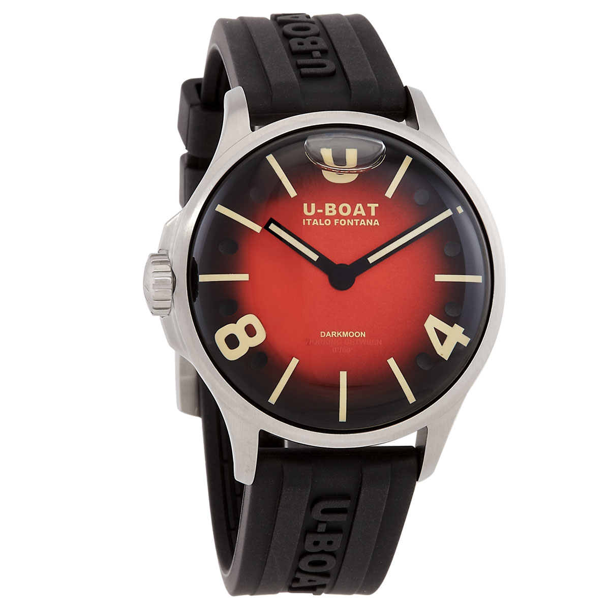 U-Boat Lefty Darkmoon Quartz Red Dial Men's Watch 8701