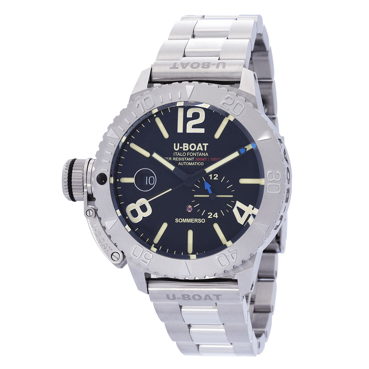 U-Boat Lefty Sommerso Automatic Black Dial Men's Watch 9007/A/MT