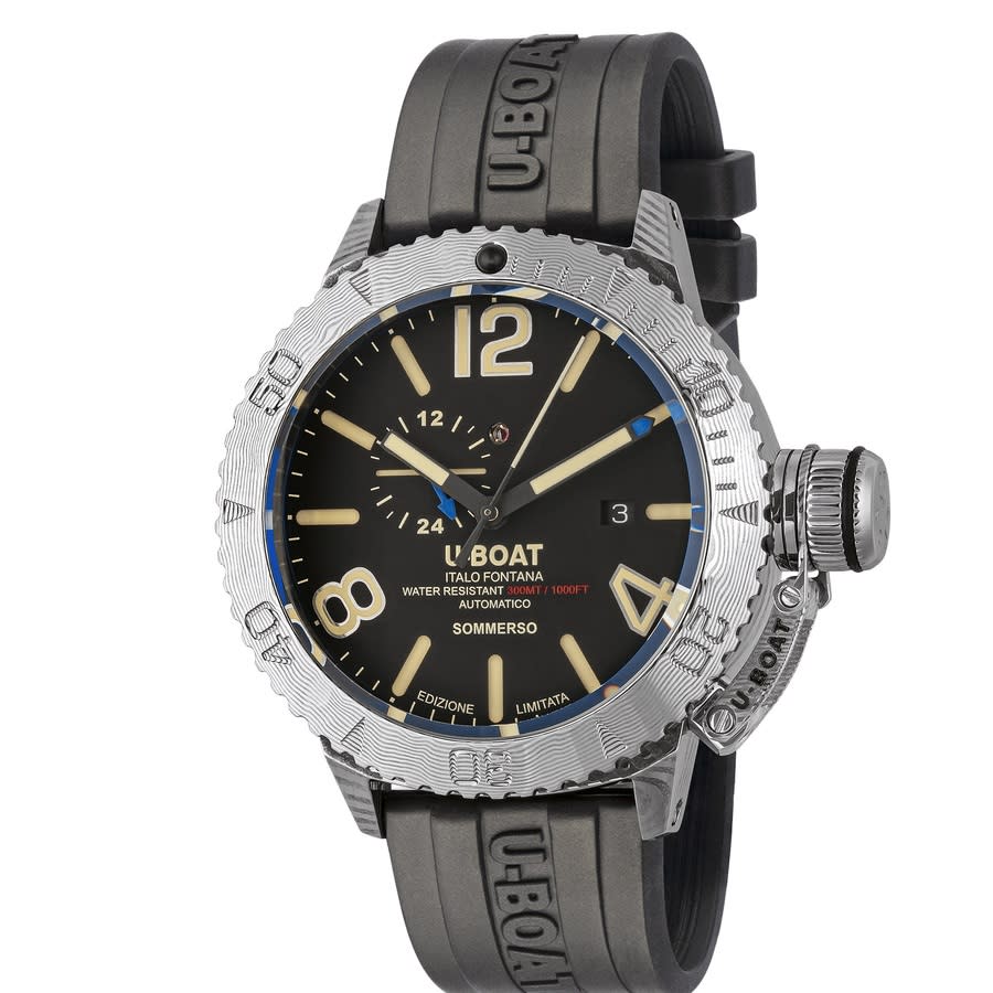 U-Boat Sommerso Automatic Black Dial Men's Watch 9988