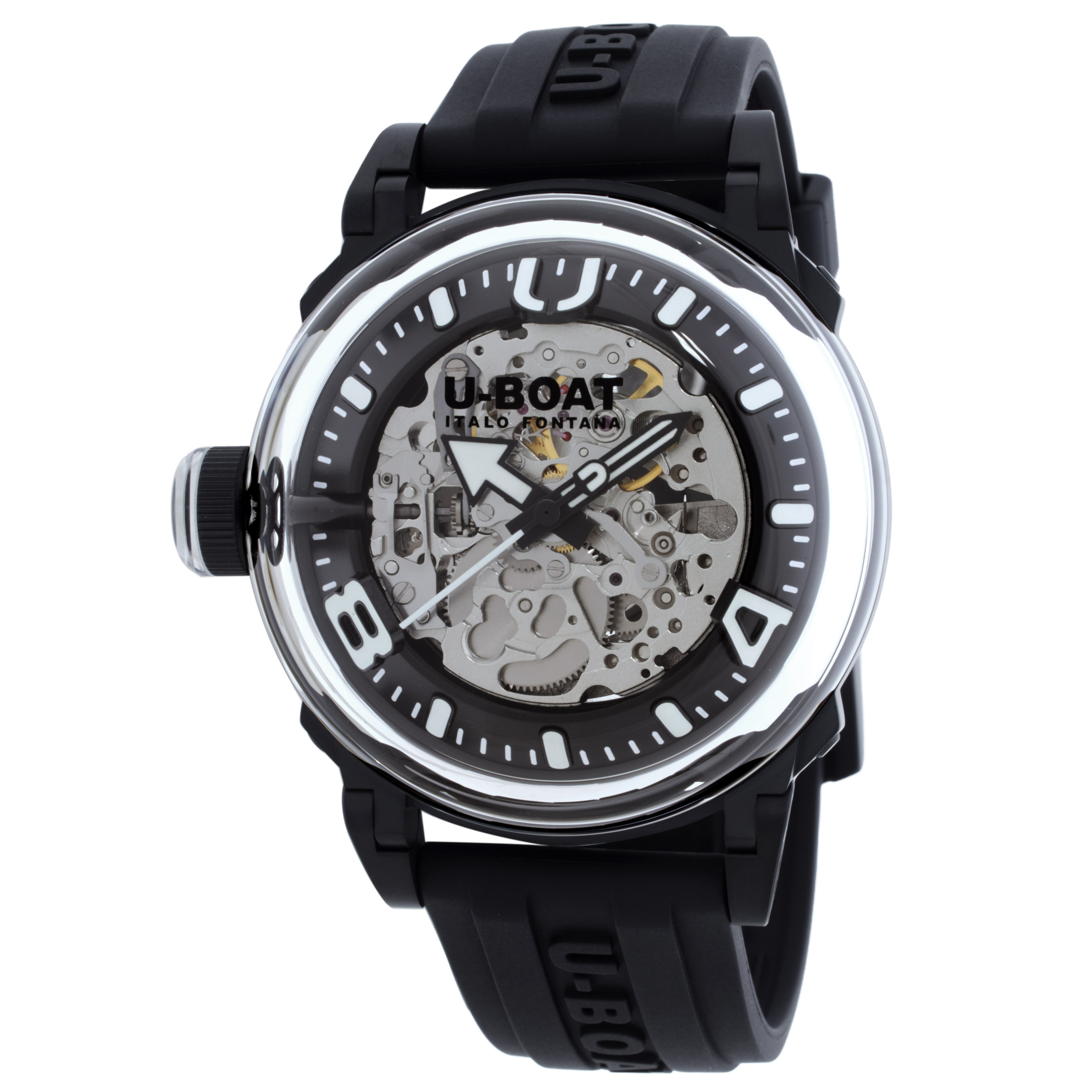 U-Boat U-65 Automatic White Dial Men's Watch 3349