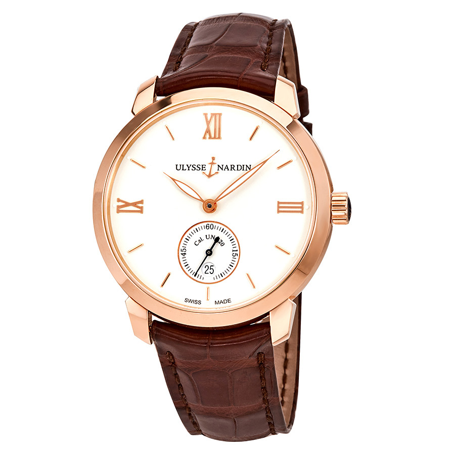 Ulysse Nardin Classico 18K Rose Gold Automatic Men's Watch 3206-136-2-31