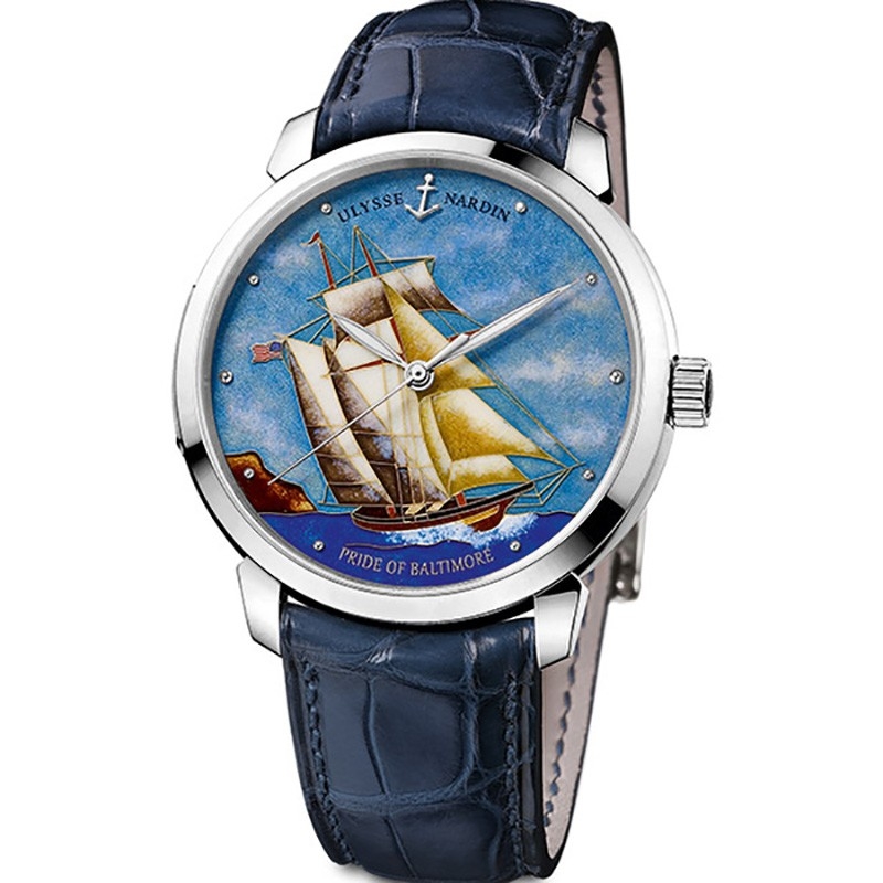 Ulysse Nardin Classico Baltimore Automatic Blue Dial Men's Watch 8150-111-2/BALT