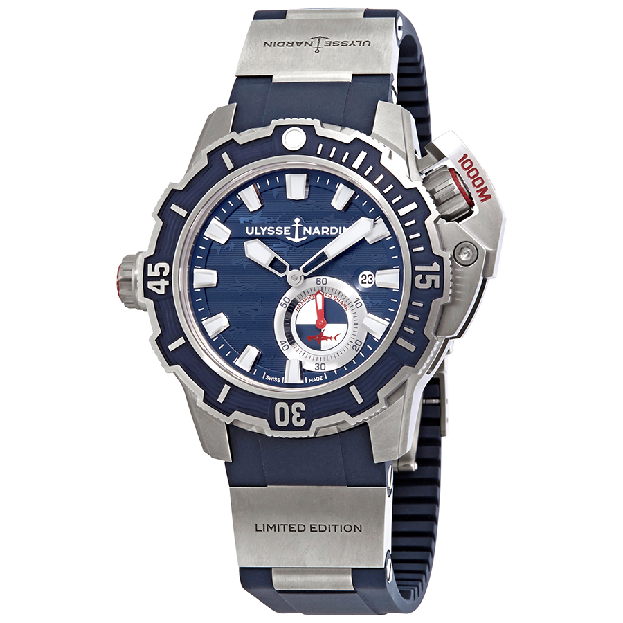 Ulysse Nardin Deep Dive 46mm Automatic Blue Dial Men's Limited Edition Watch 3203-500LE-3/93 HAMMER