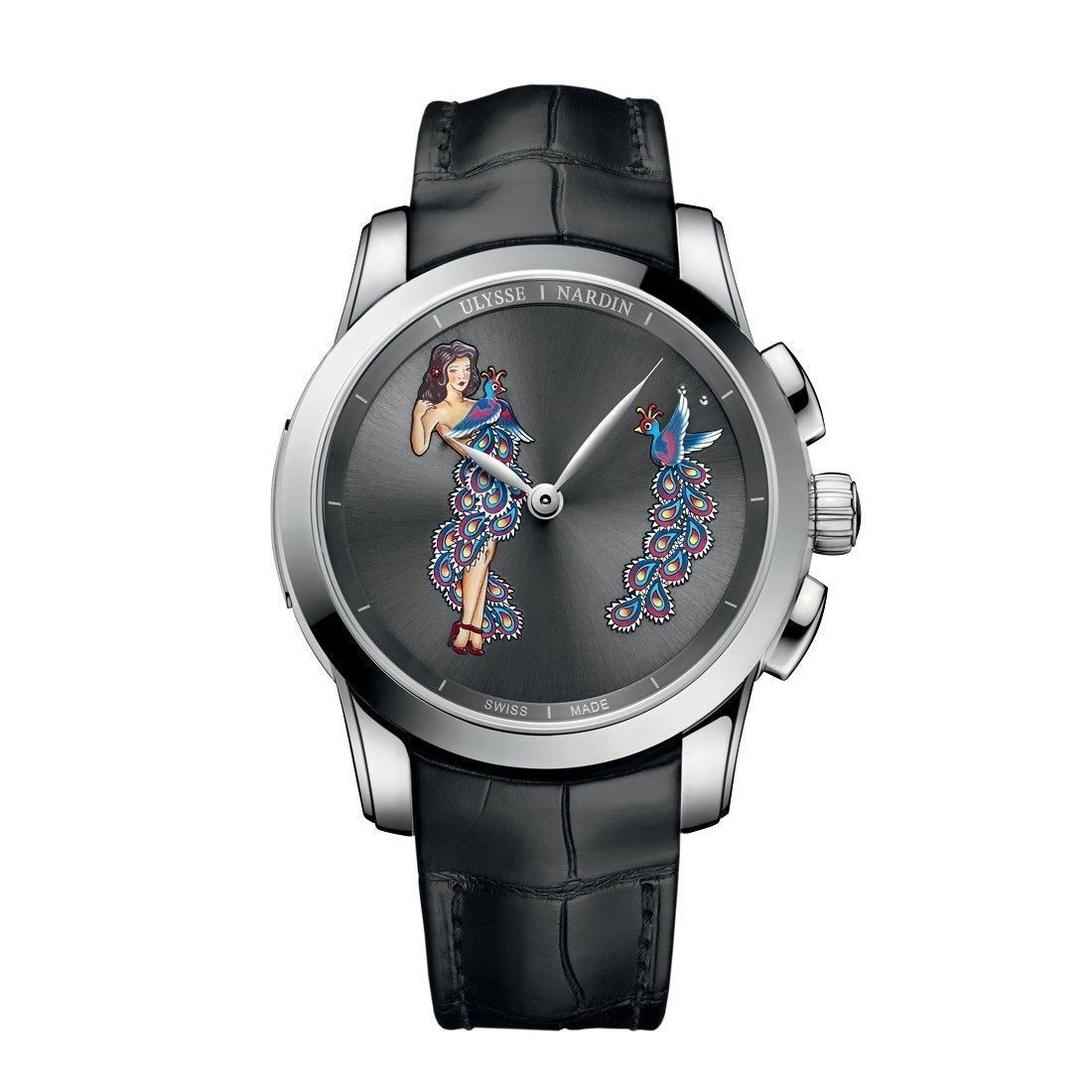 Ulysse Nardin Hourstriker Grey Dial Men's Watch 6109-130/E2-PINUP