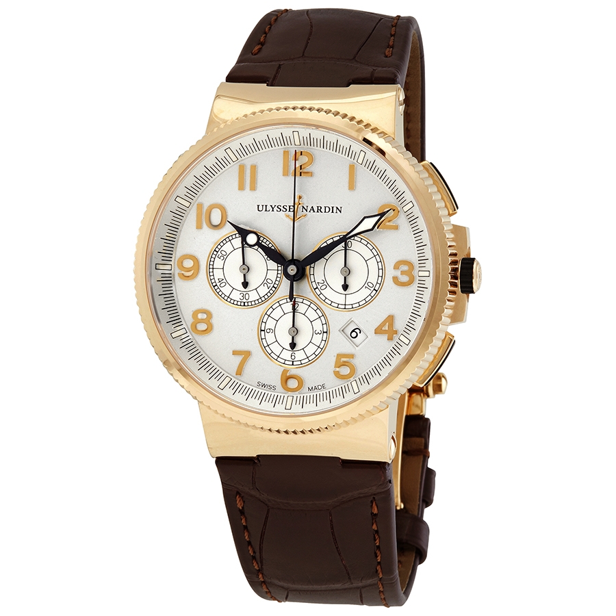 Ulysse Nardin Marine Chronograph Automatic Silver Dial Men's Watch 1506-150/61