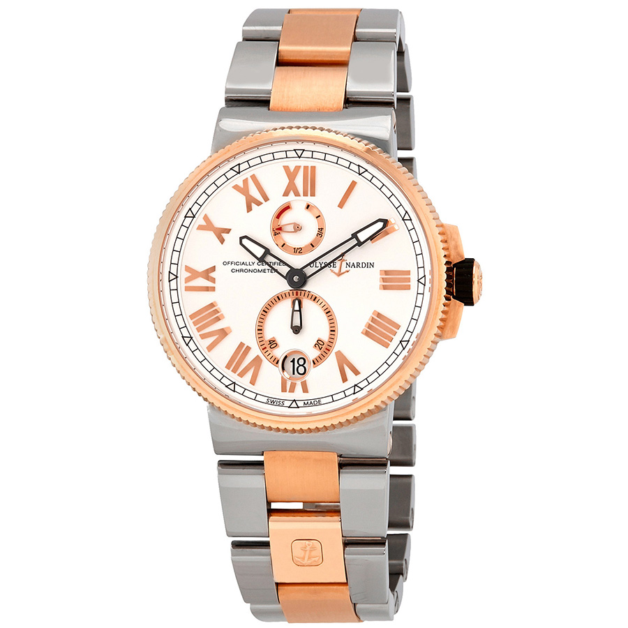 Ulysse Nardin Marine Chronometer Automatic Men's Two Tone Watch 1185-122-8M/41