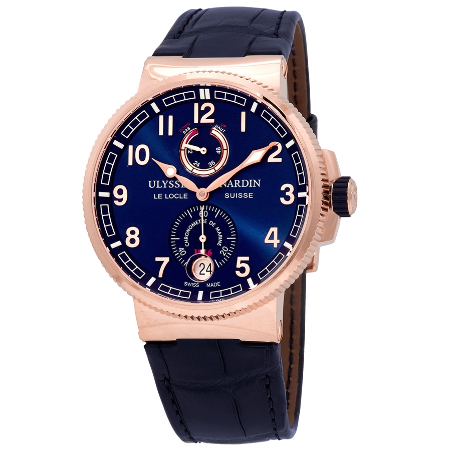Ulysse Nardin Marine Chronometer Automatic Men's 18kt Rose Gold Watch 1186-126/63
