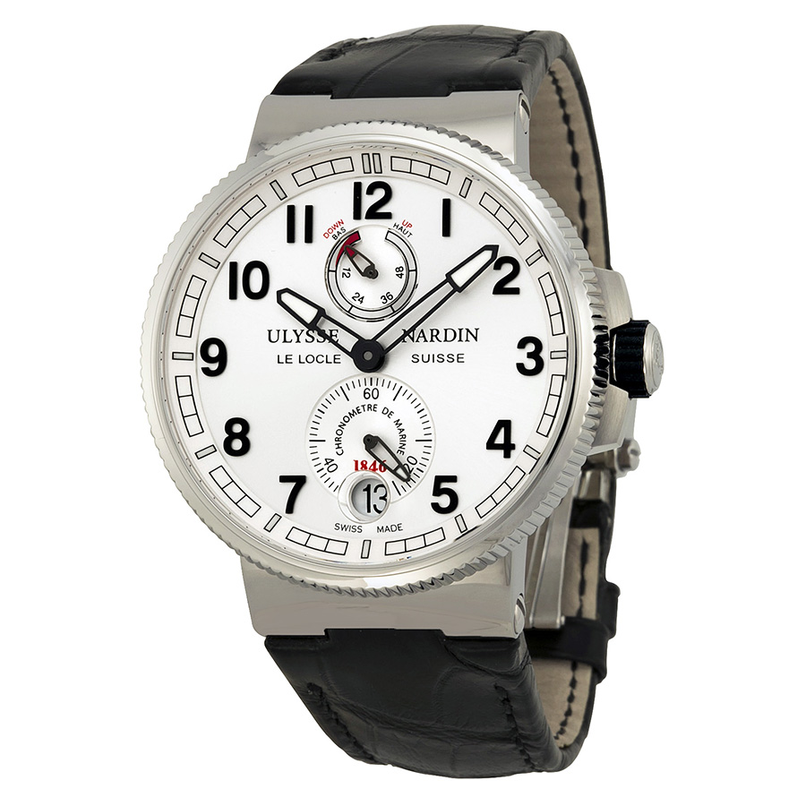 Ulysse Nardin Marine Chronometer White Dial Men's Watch 1183-126-61