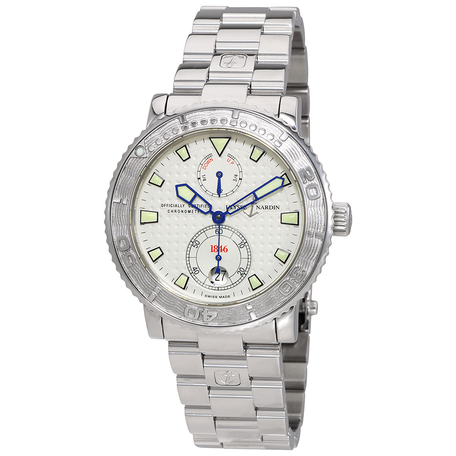 Ulysse Nardin Marine Diver Silver Dial Automatic Men's Watch 263-55-7