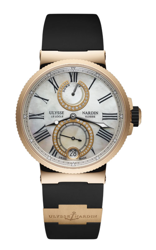 Ulysse Nardin Marine White Mother of Pearl Dial Automatic Ladies Watch 1182-160-3/490