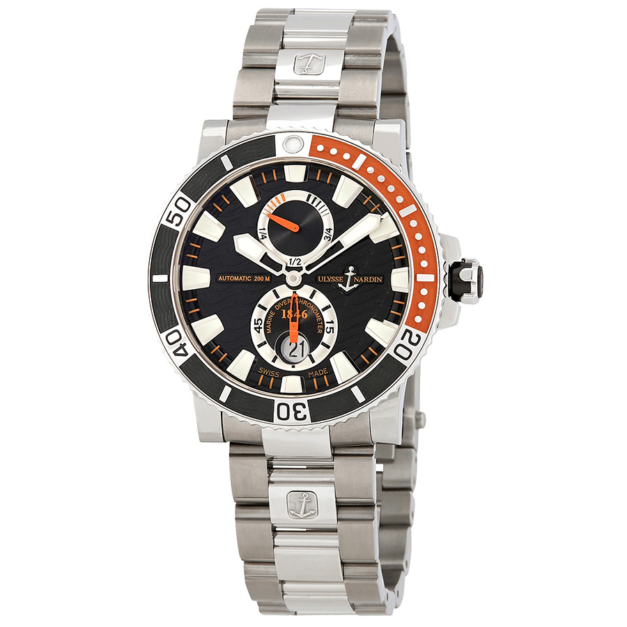 Ulysse Nardin Maxi Marine Diver Black Dial Automatic Men's Watch 263-90-7m/92