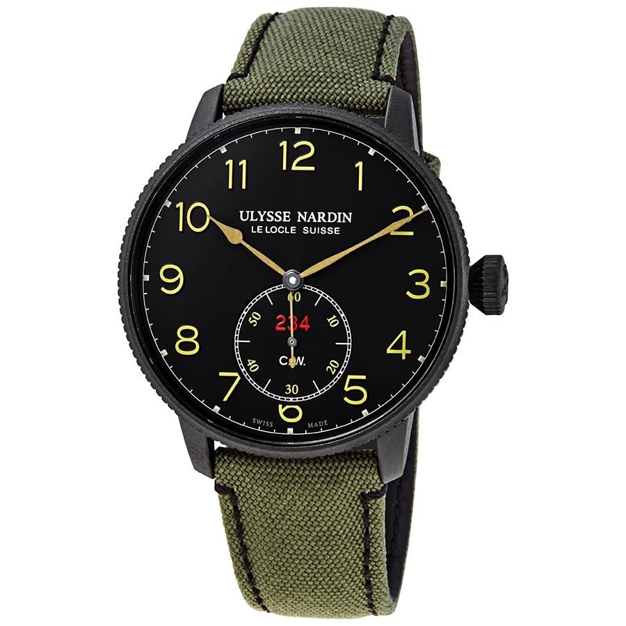 Ulysse Nardin Torpilleur Black Dial Men's Watch 1183-320