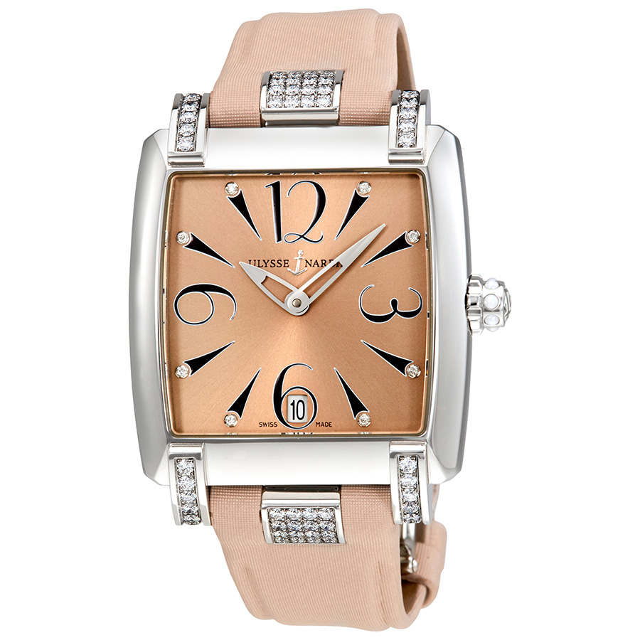 Ulysse Nardin Caprice Salmon Sunray Dial Automatic Ladies Watch 133-91C/06-05
