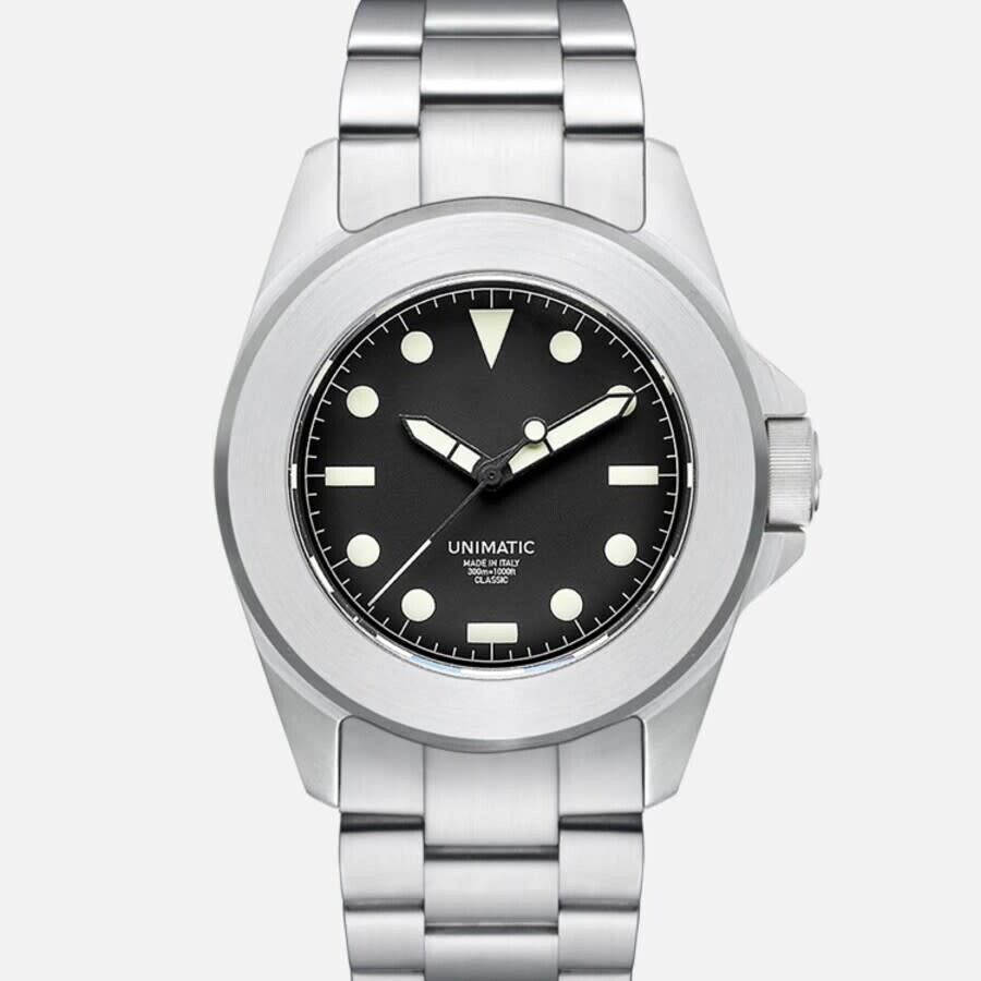 Unimatic Modello Quattro Black Dial Men's Watch UC4-UBK - Watches