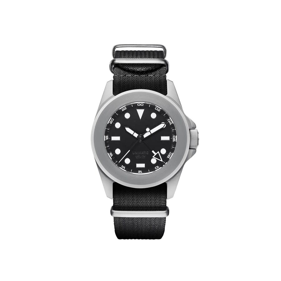 Unimatic Modello Quattro GMT Black Dial Men's Watch U4-GMT-AEB