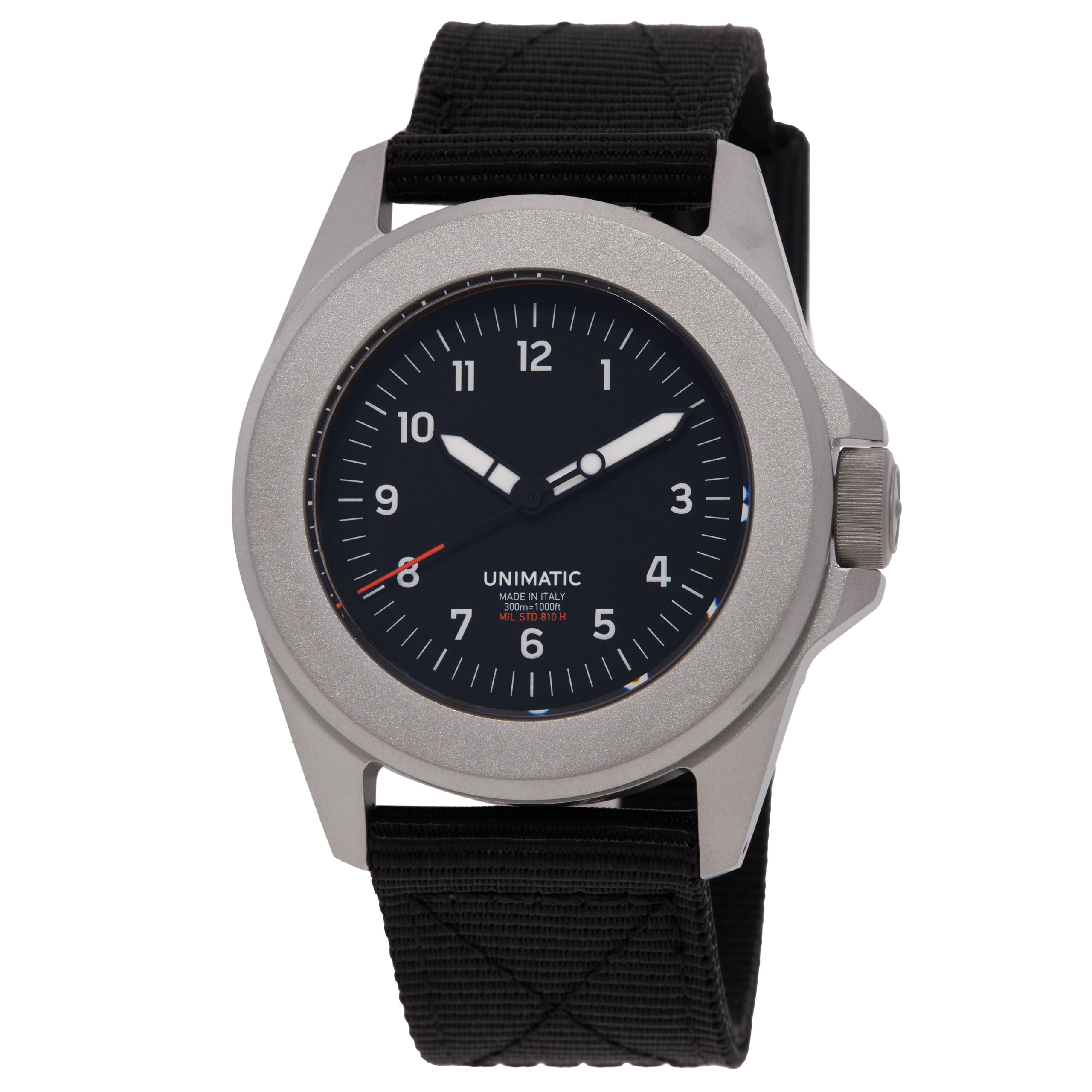 Unimatic Modello Quattro Toolwatch Quartz Black Dial Men's Watch UT4