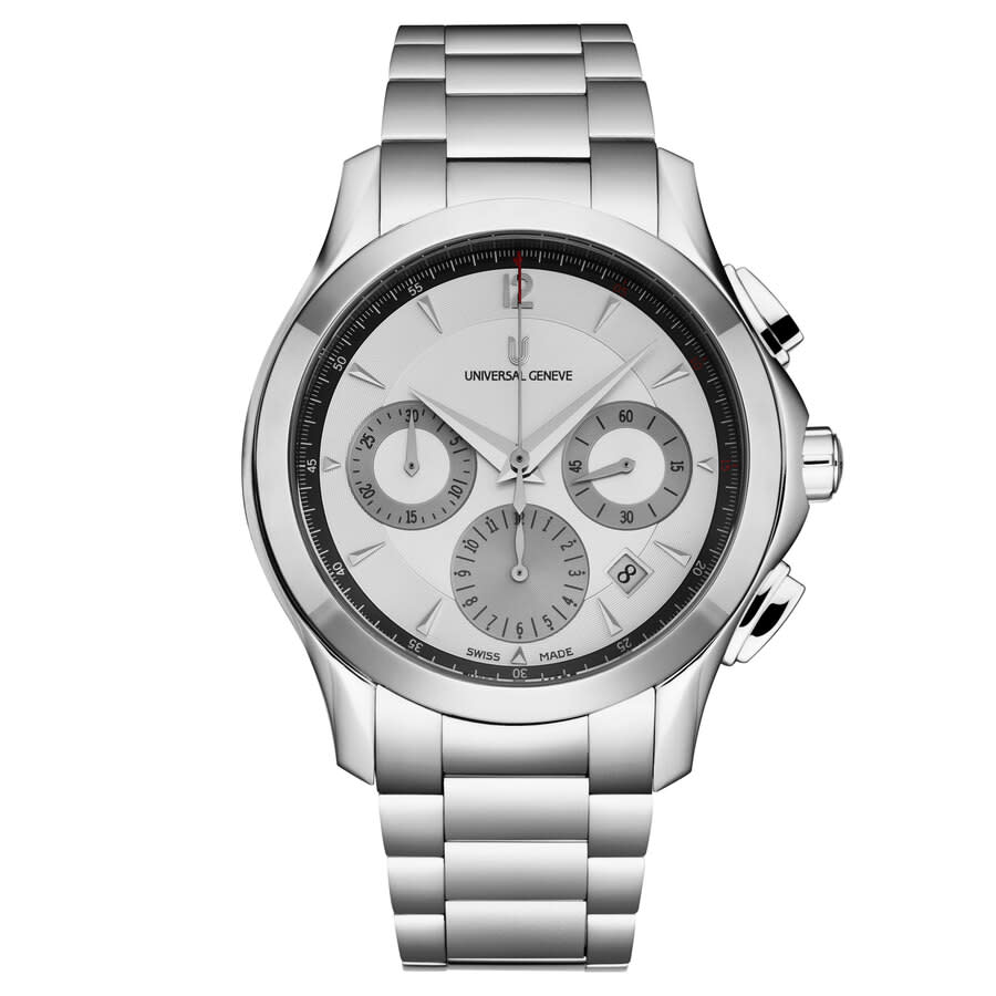 Universal Geneve Timer Chronograph Automatic Silver Dial Men's Watch 871.128-001