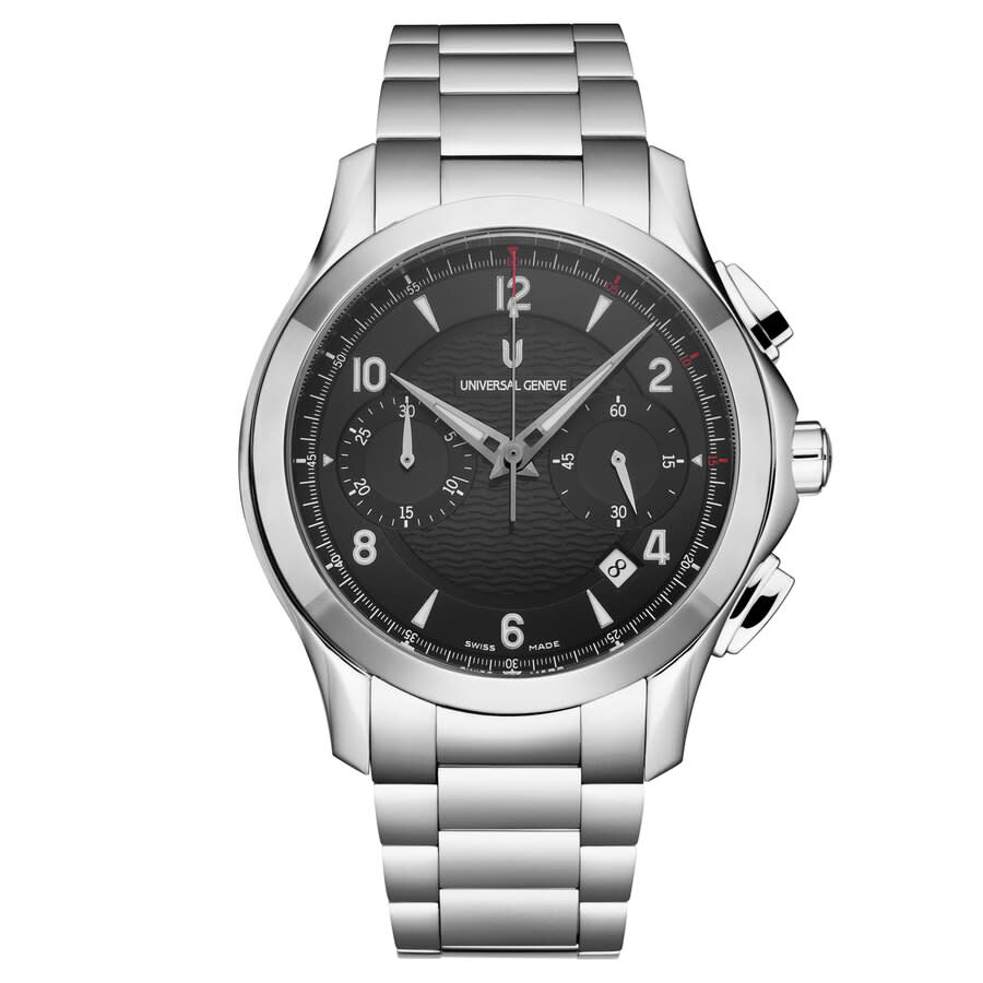 Universal Geneve Uni Timer Chronograph Automatic Black Dial Men's Watch 871.127-004