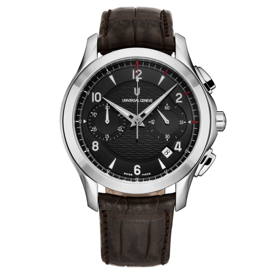 Universal Geneve Uni Timer Chronograph Automatic Black Dial Men's Watch 871.127-007