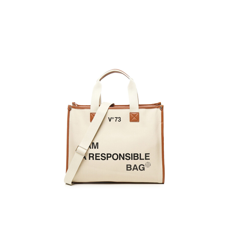 V73 Responsibility Tote Bag In Brown