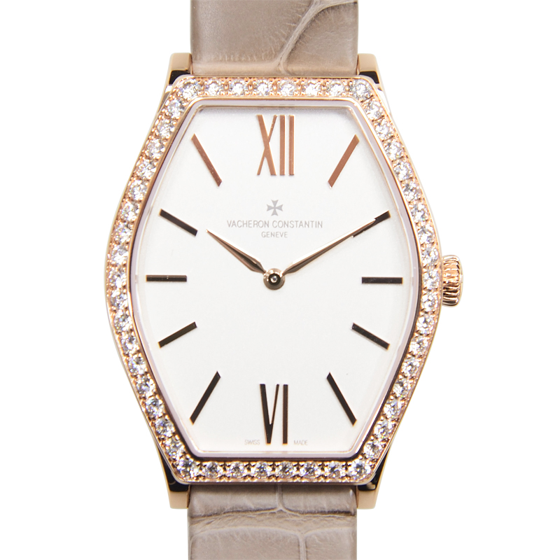 Vacheron Constantin Malte Silver Diamond Pave Dial Ladies Watch 25530000R-9802