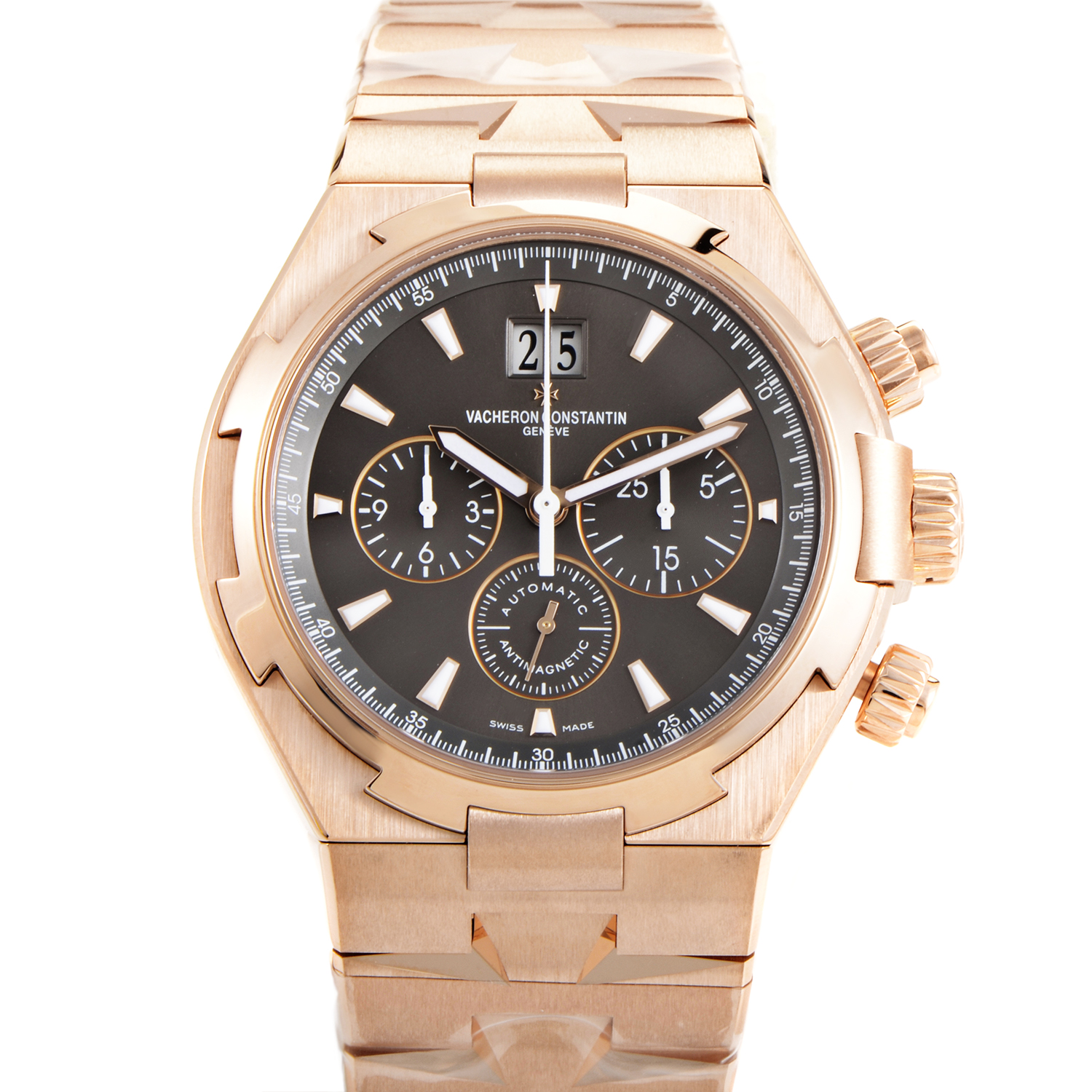 Vacheron Constantin Overseas Chronograph Brown Dial Men's Watch 49150/B01R-9338