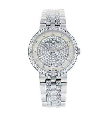 Vacheron Constantin Traditionnelle Diamond Pave Dial Ladies Watch 25554/Q03G-9824