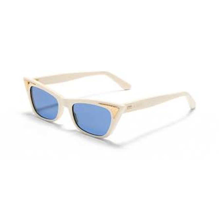 Valentino Blue Cat Eye Ladies Sunglasses Vls-17 5b 51 In Blue