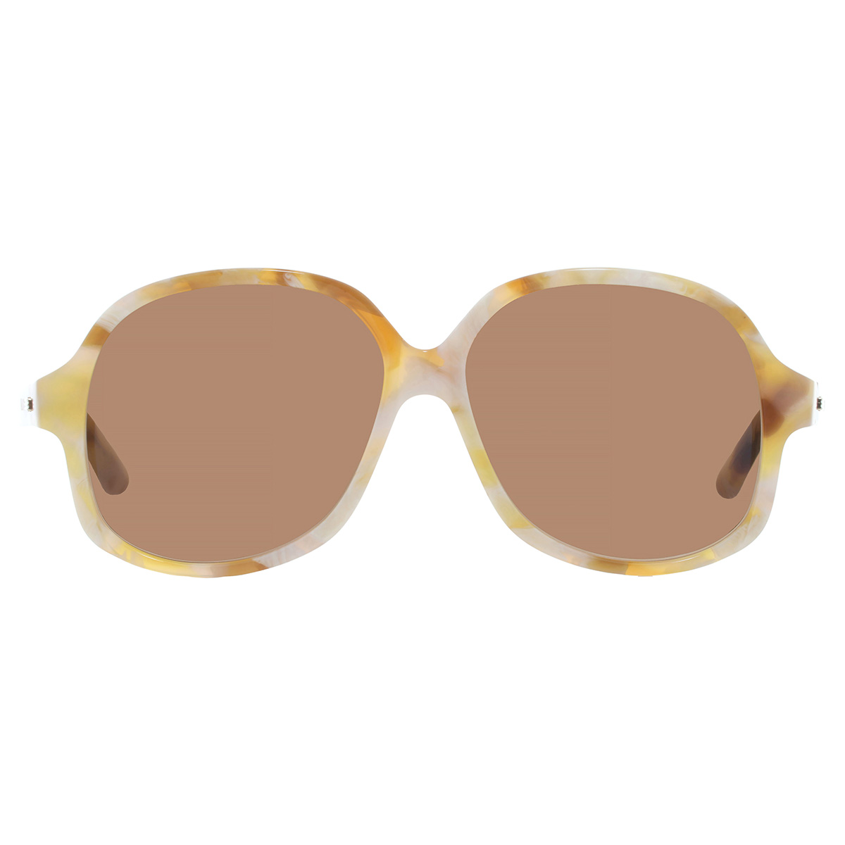 Valentino Garavani Brown Irregular Unisex Sunglasses VLS-177  display picture 3