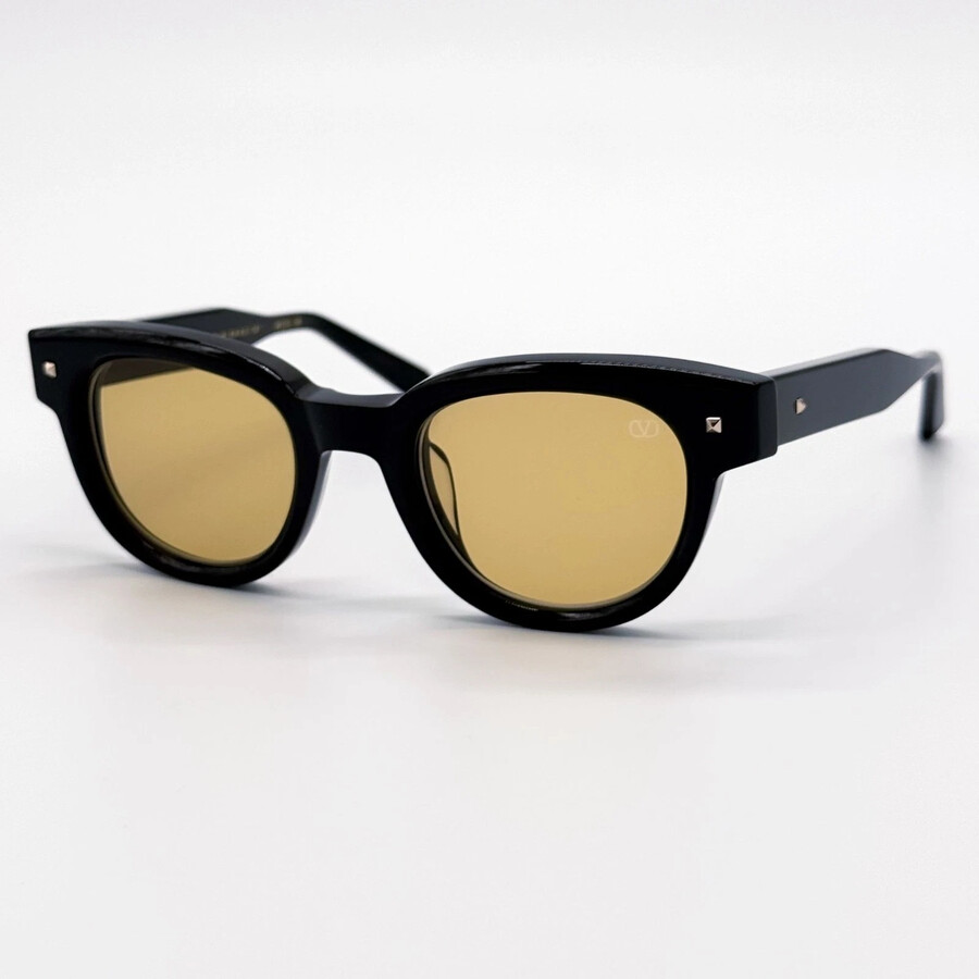 Valentino Essential V Amber Oval Unisex Sunglasses Vls-163 A 48