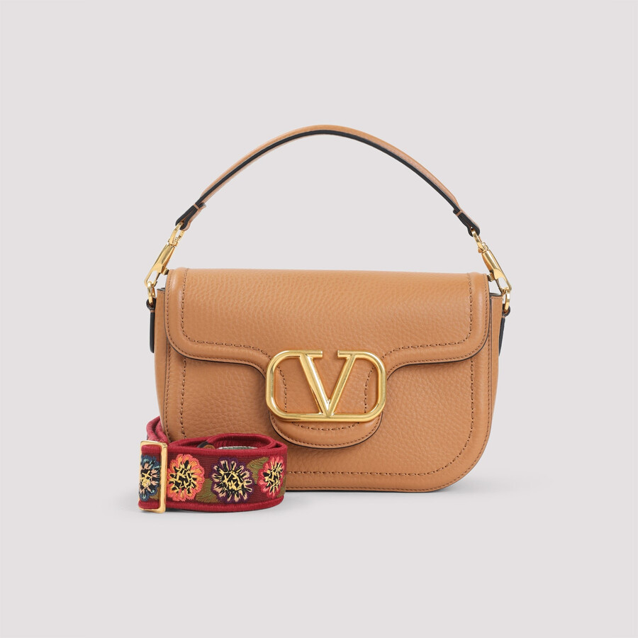 Valentino Garavani Alltime Shoulder Bag In Sand