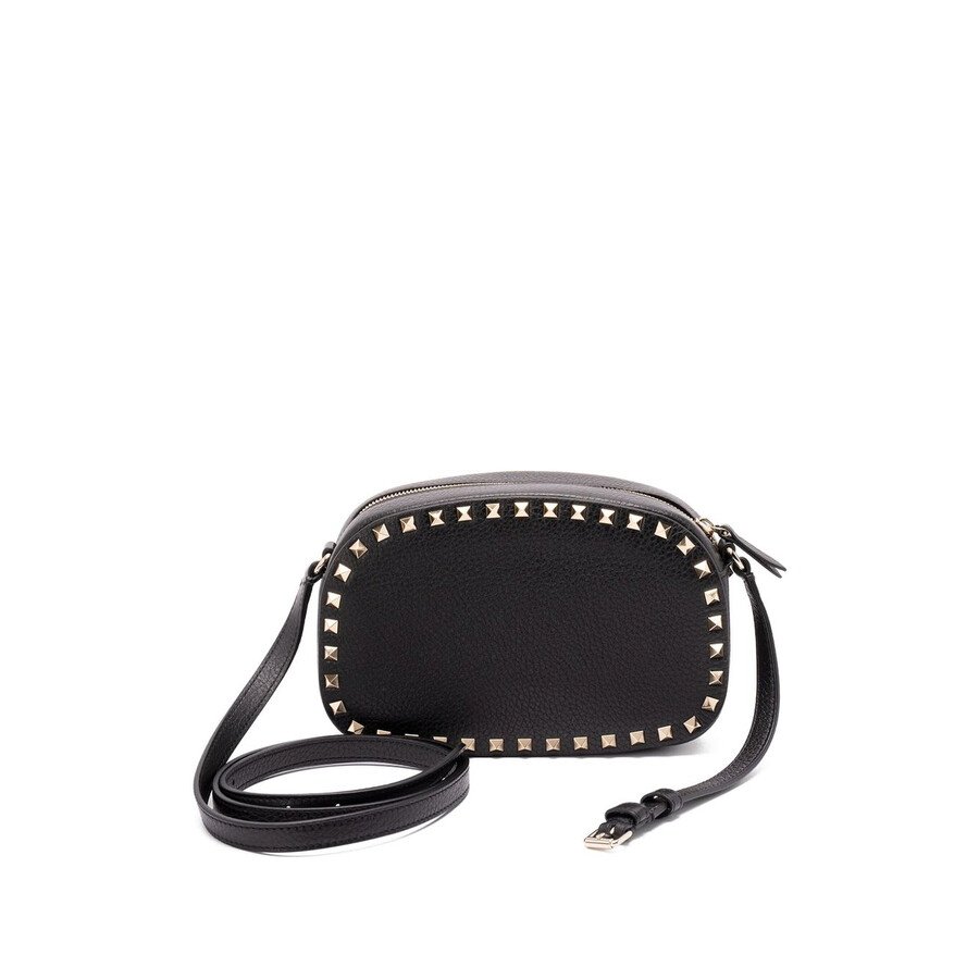 Valentino Garavani Black Calfskin Bag In Black