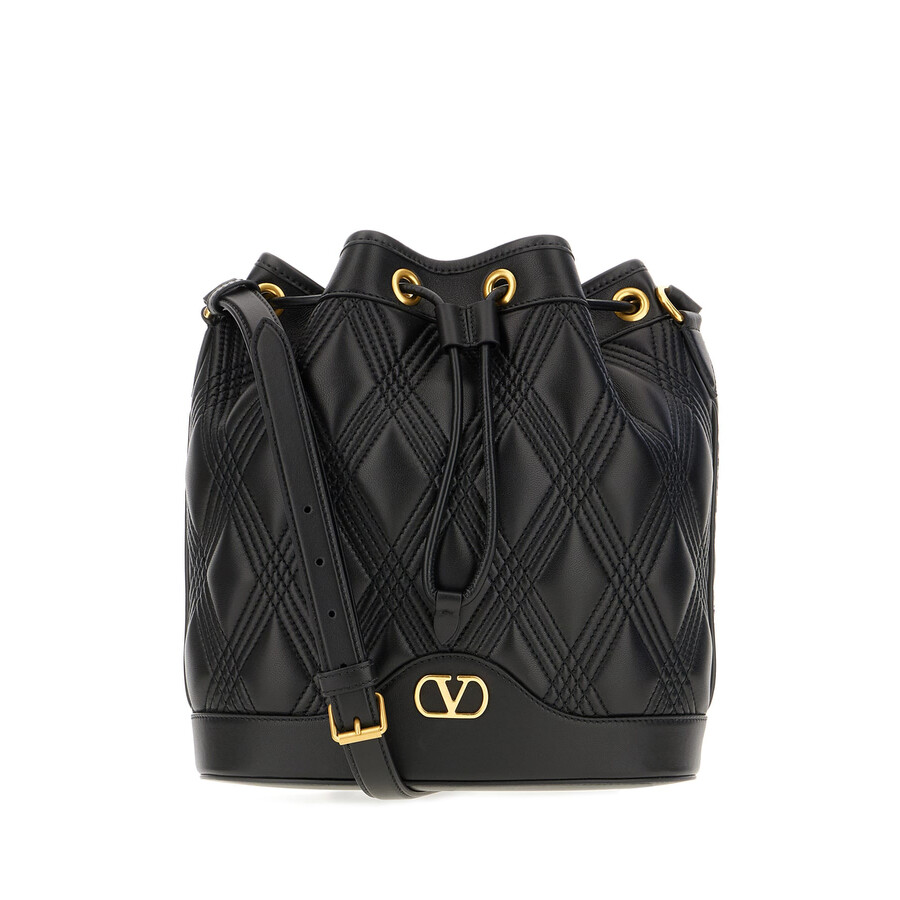 Valentino Garavani Black Leather Crossbody Bag