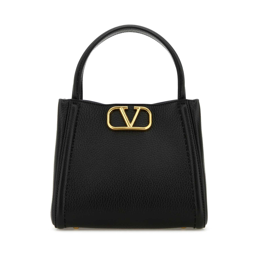 Valentino Garavani Black Leather Handbag
