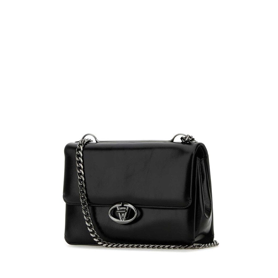 Valentino Medium Quilted Chain Strap Shoulder Bag In Black