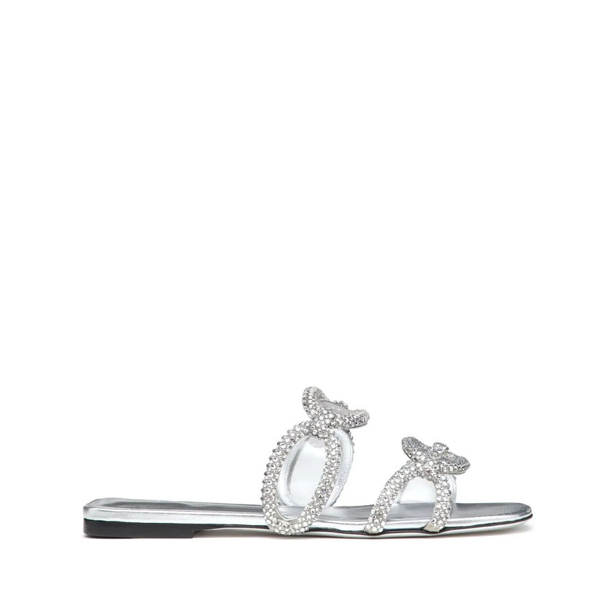 Valentino Garavani Garavani Chain 1967 Crystal-Embellished Sandals