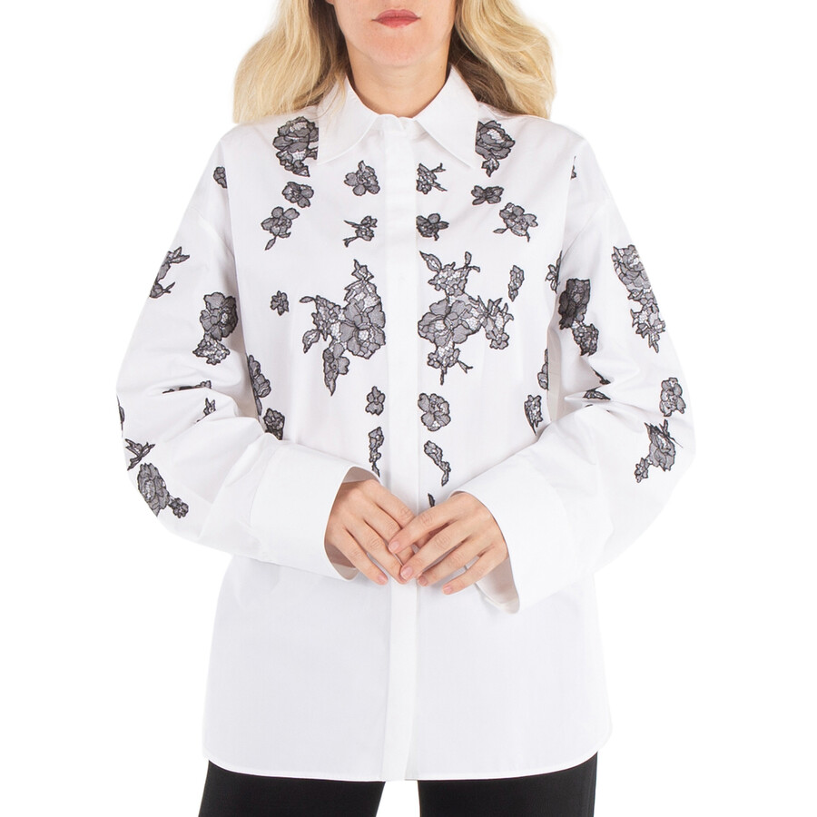 Garavani Compact Popelin Embroidered Shirt