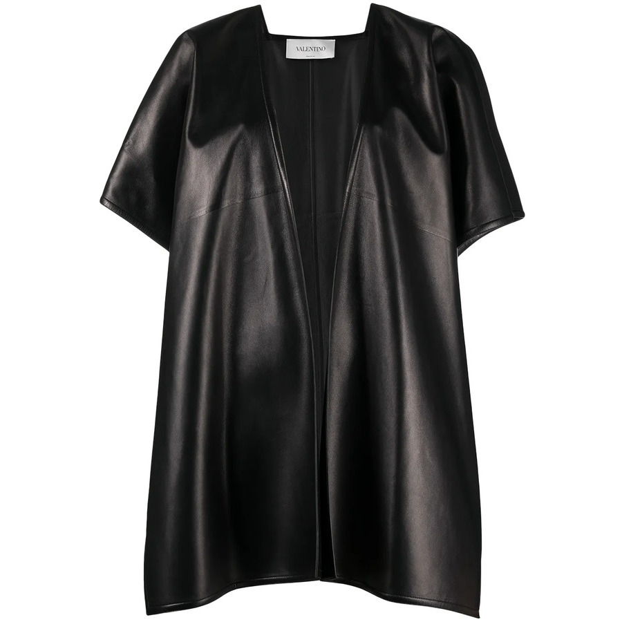 Valentino Garavani Draped Short-sleeve Cape In ["black"]