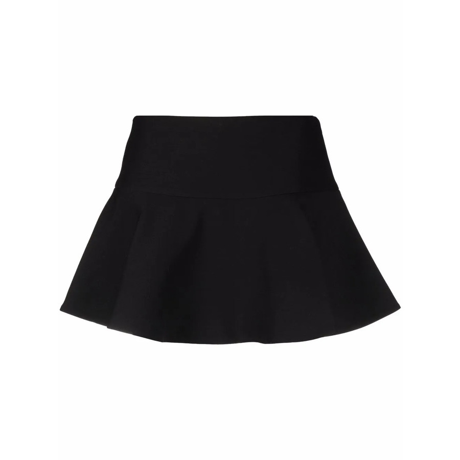 Valentino Garavani Flared-effect Mini Skirt In Black