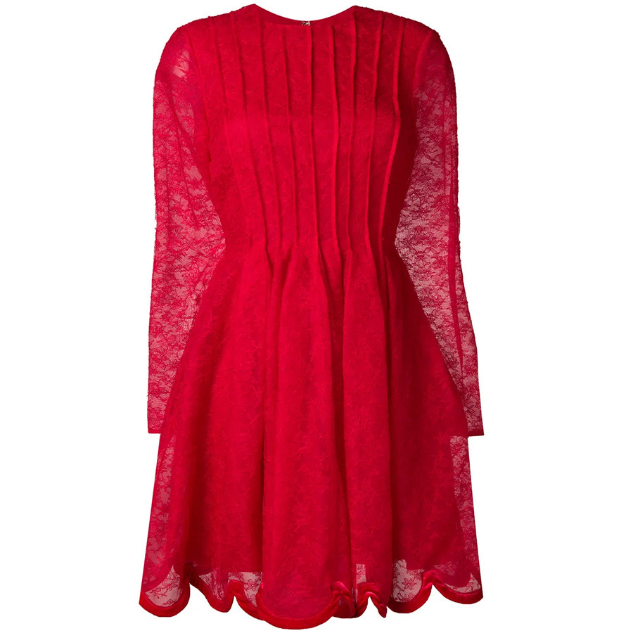 strapless open back dress Valentino red dress – Les Merveilles De Babellou main image 1