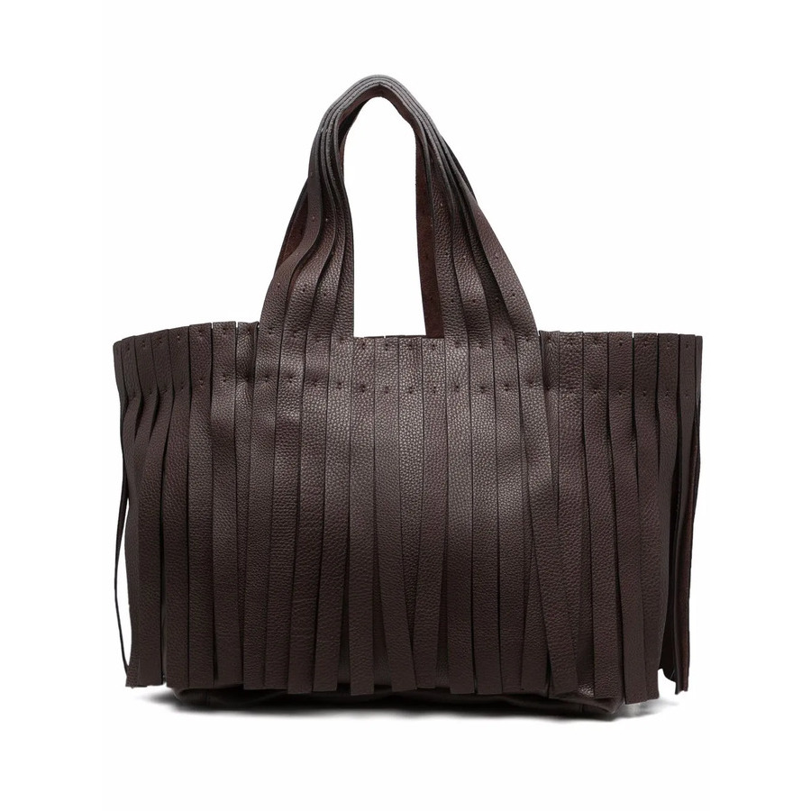 Valentino Garavani Fringed Tote Bag In ["brown"]