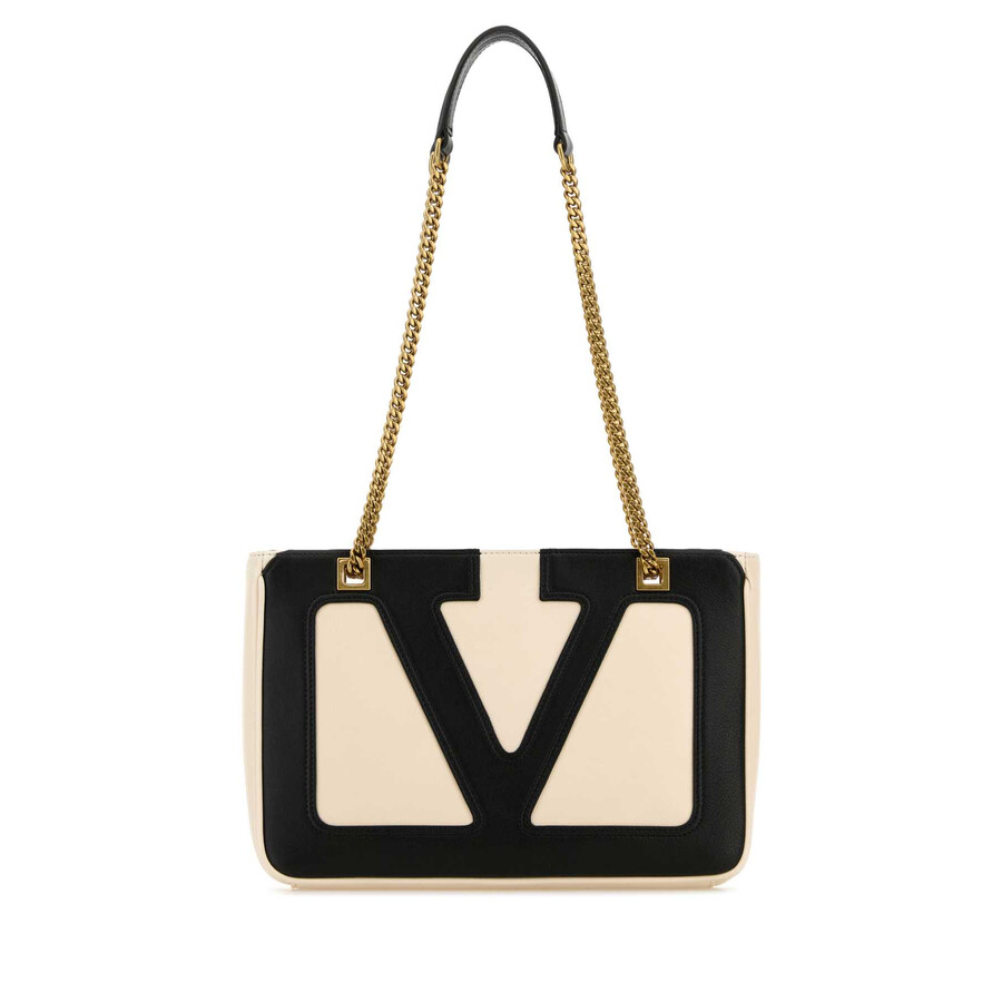Valentino Garavani Viva Superstar Small Shopping Bag In Nappa Leather In Neutrals