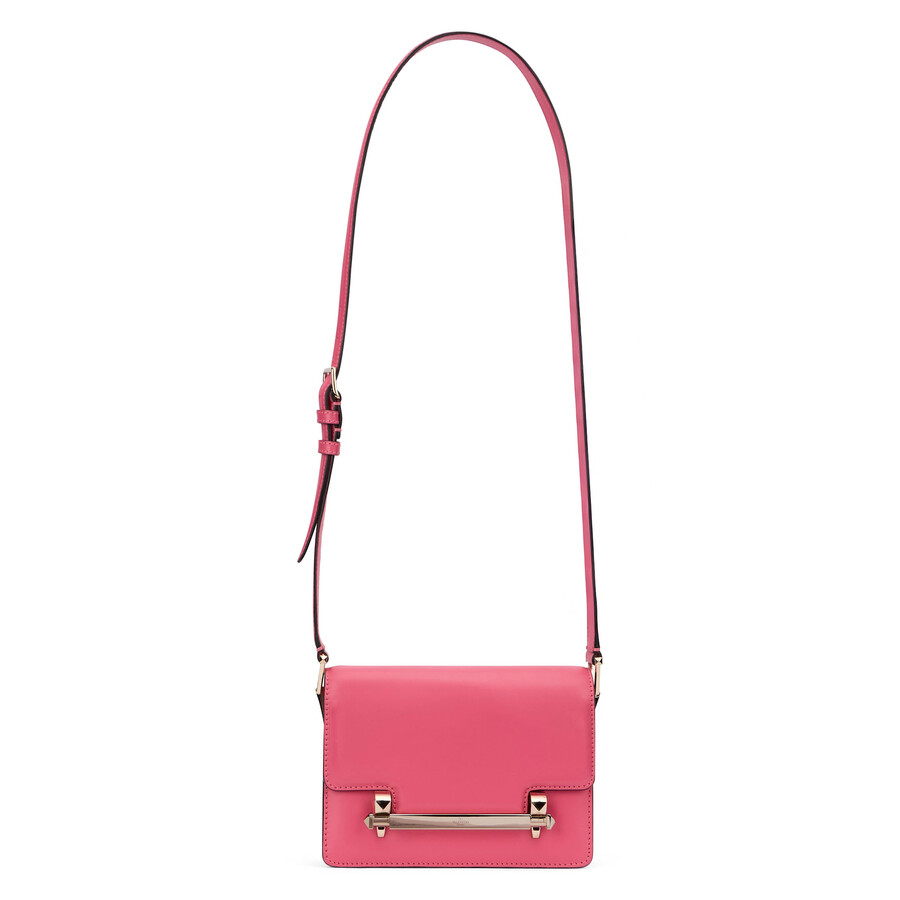 Valentino Garavani Leather Crossbody Bag In Red
