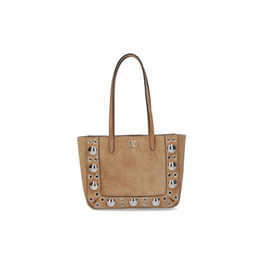 Valentino Garavani Mini Tote Bag Nellcote In Sand