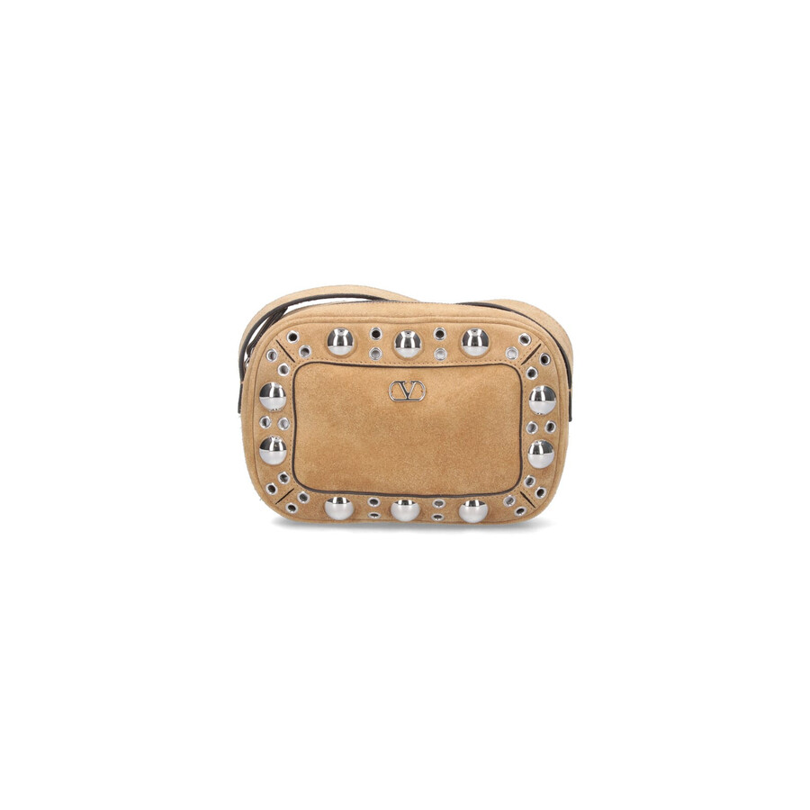 Valentino Garavani Nellcote Shoulder Bag In Sand
