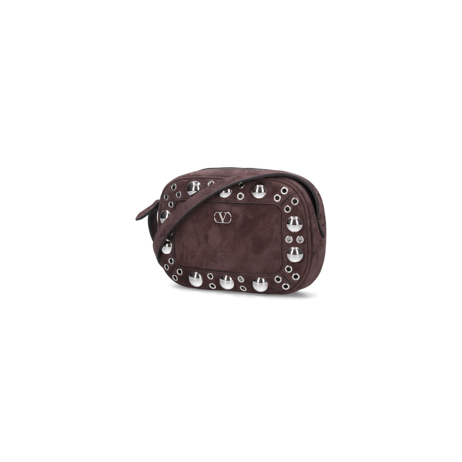 Valentino Garavani Nellcote Shoulder Bag In Brown