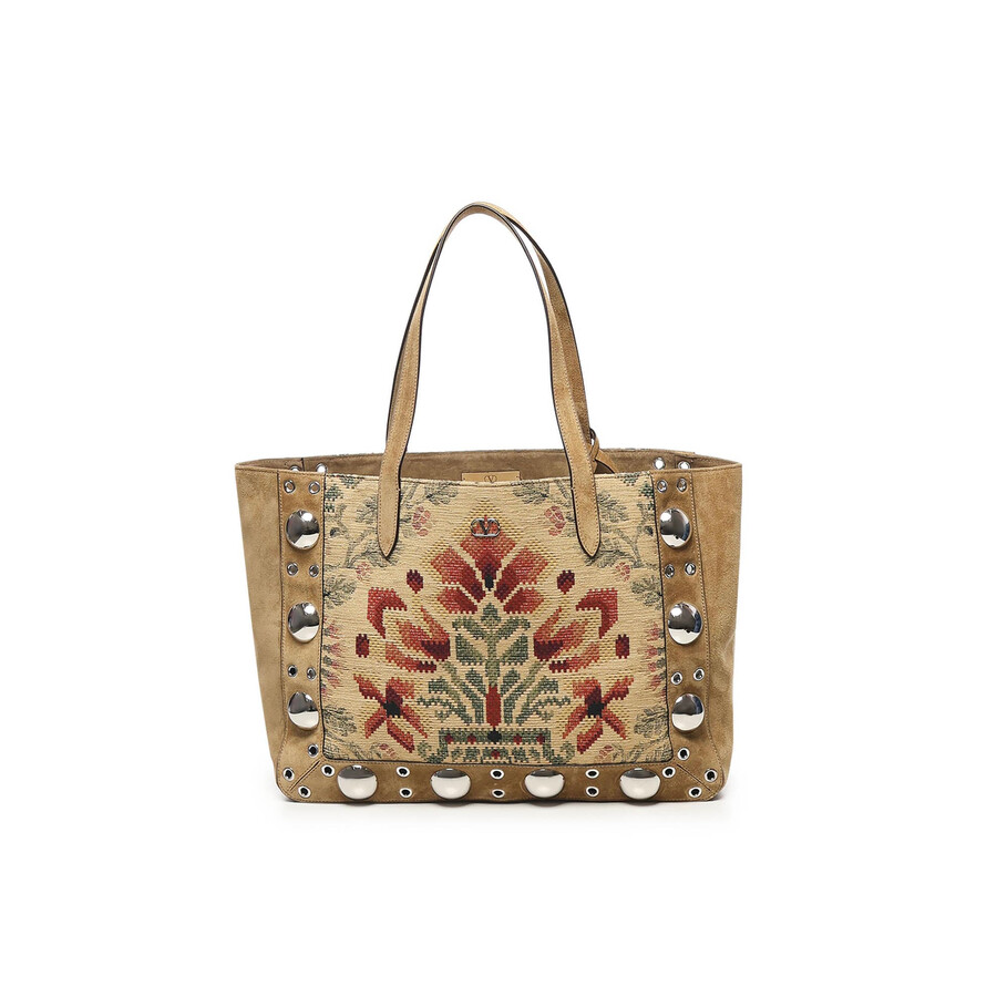 Valentino Garavani Nellcote Tote Bag In Sand